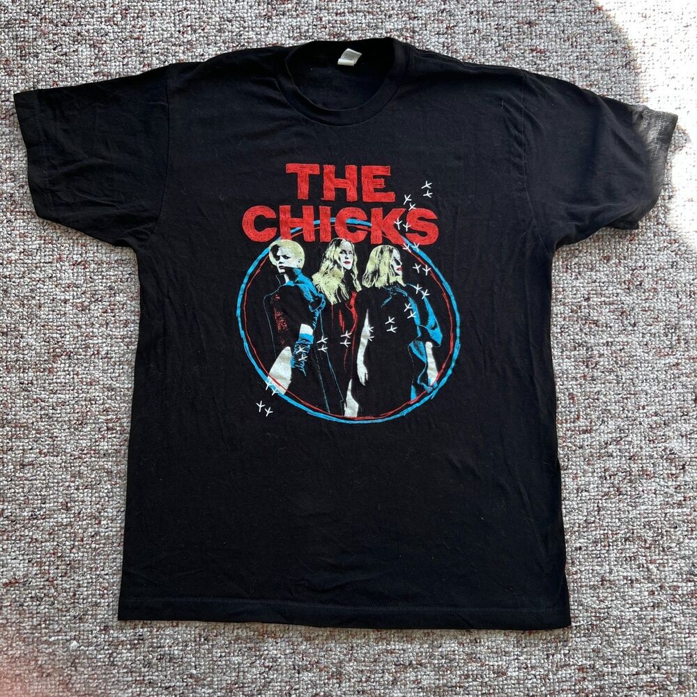 DIXIE THE CHICKS 2022 TOUR TULTEX L LARGE SHIRT AUSTIN BEND BOISE DENVER